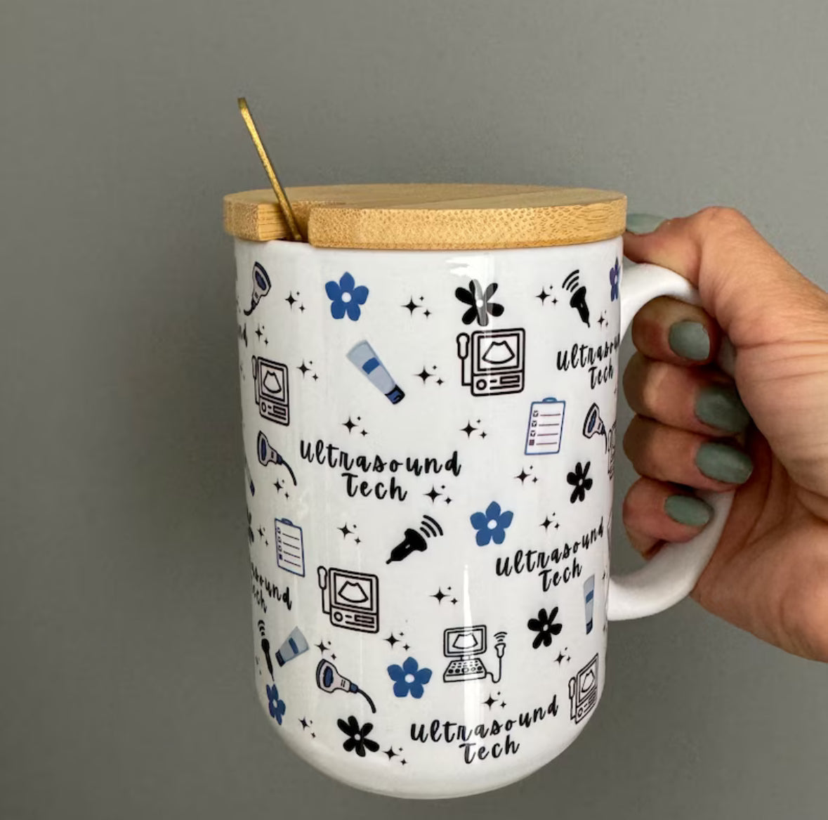 Ultrasound Tech Mug Blue