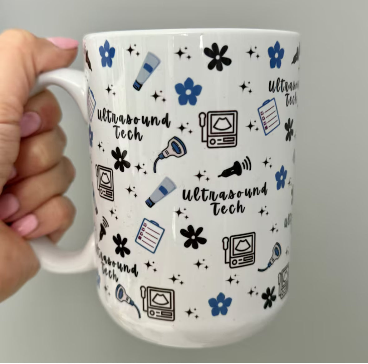 Ultrasound Tech Mug Blue