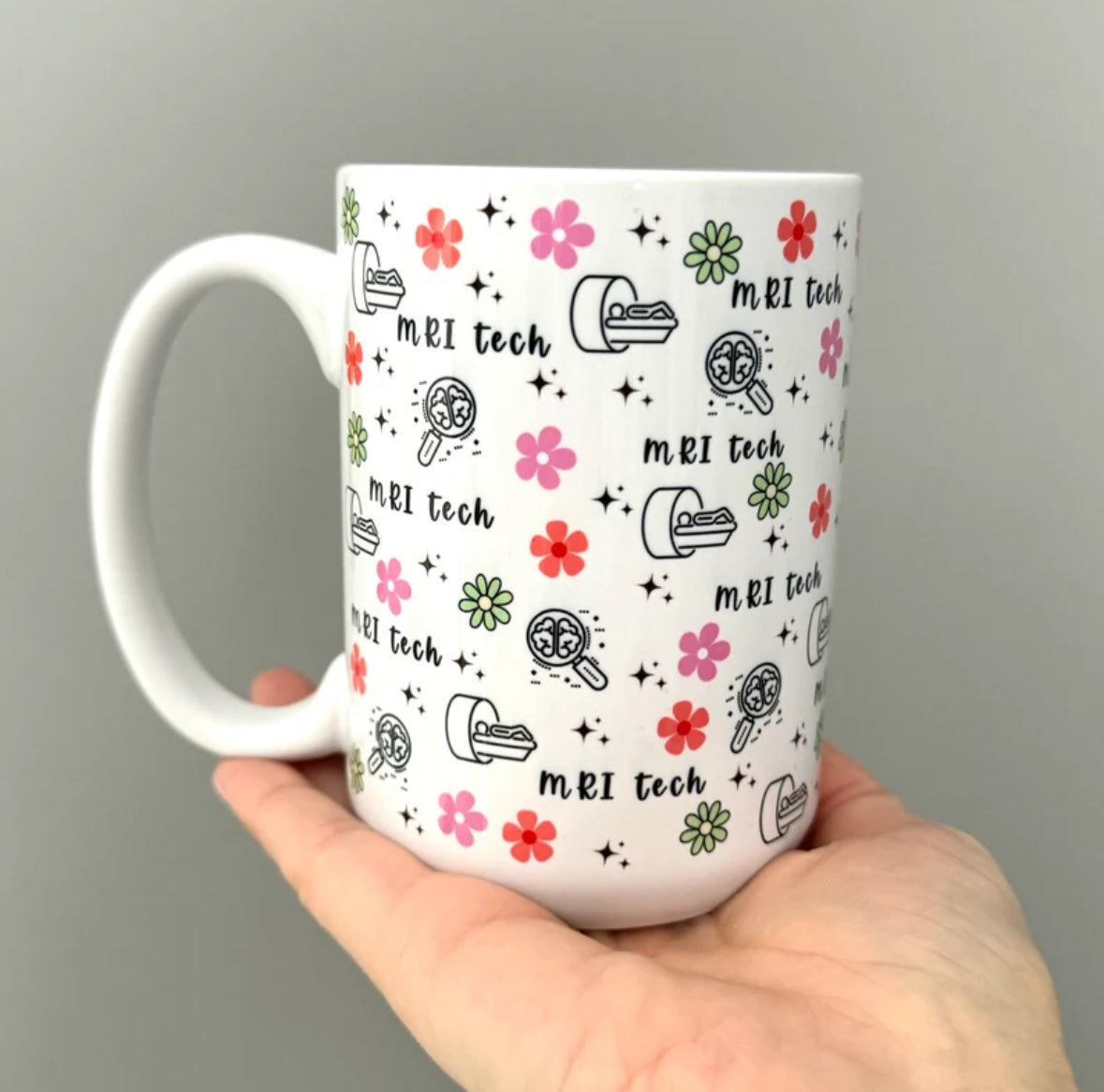 MRI Tech Mug Floral