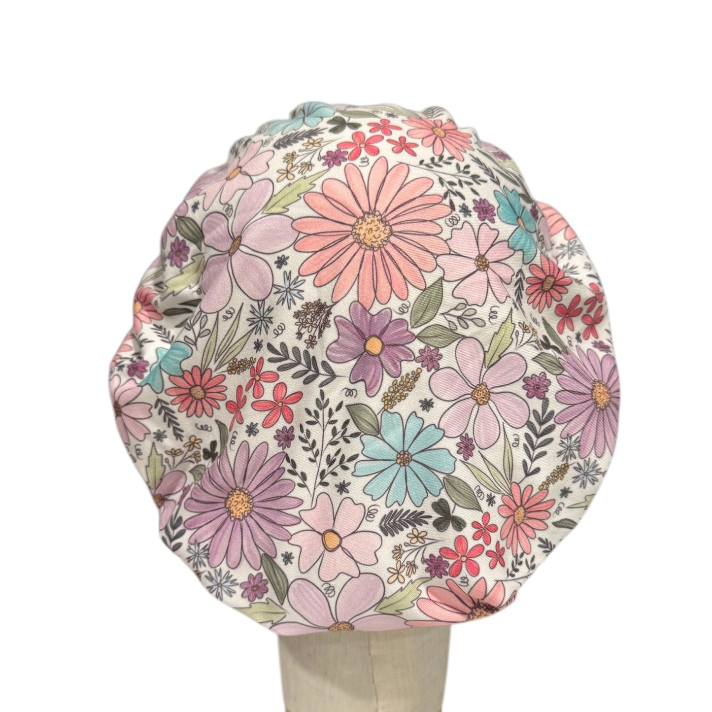 Garden Floral Scrub Cap
