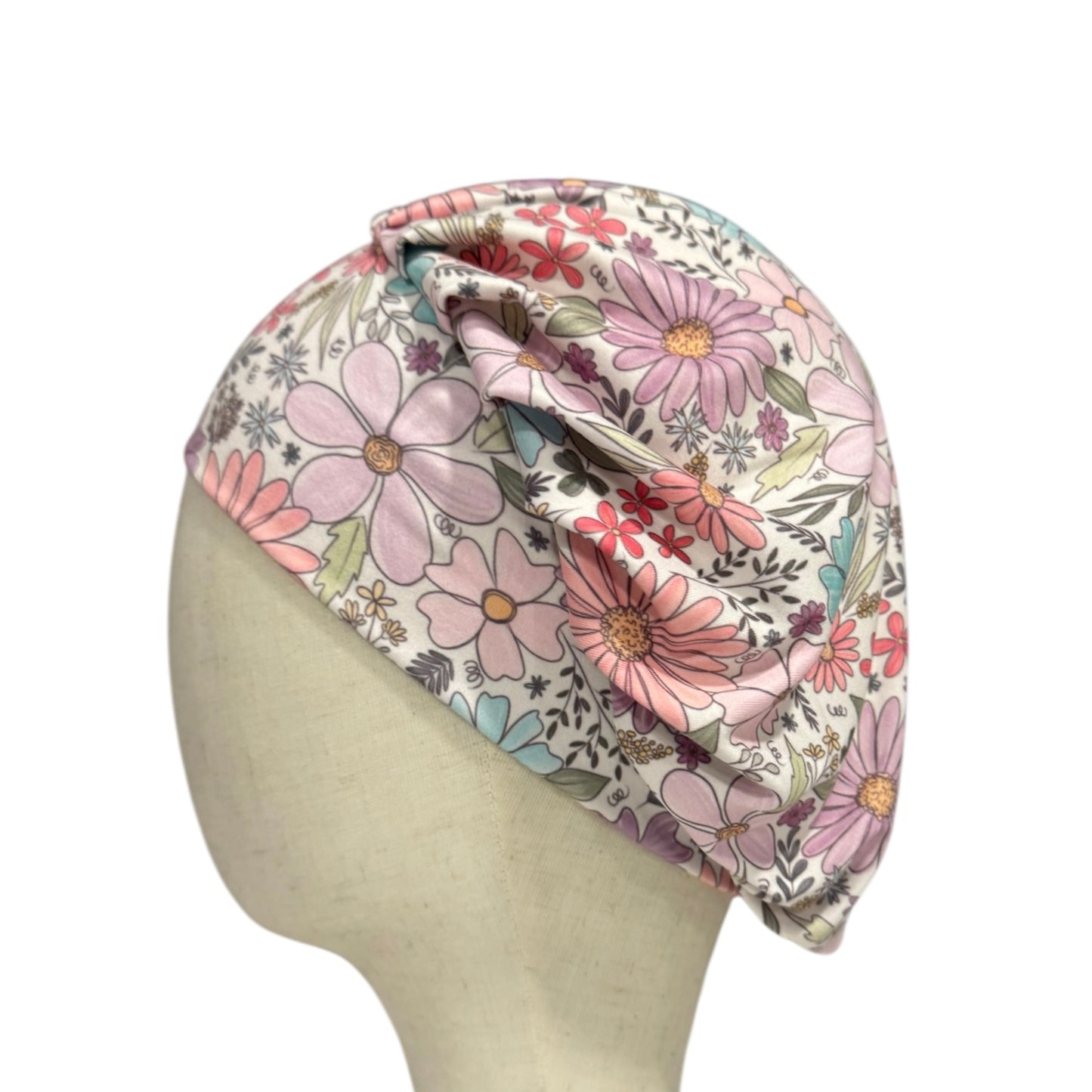 Garden Floral Scrub Cap