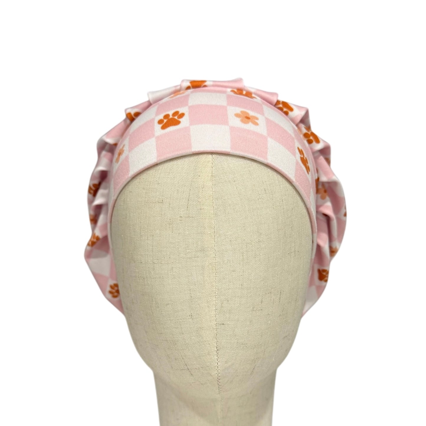 Checkered Paws Scrub Cap