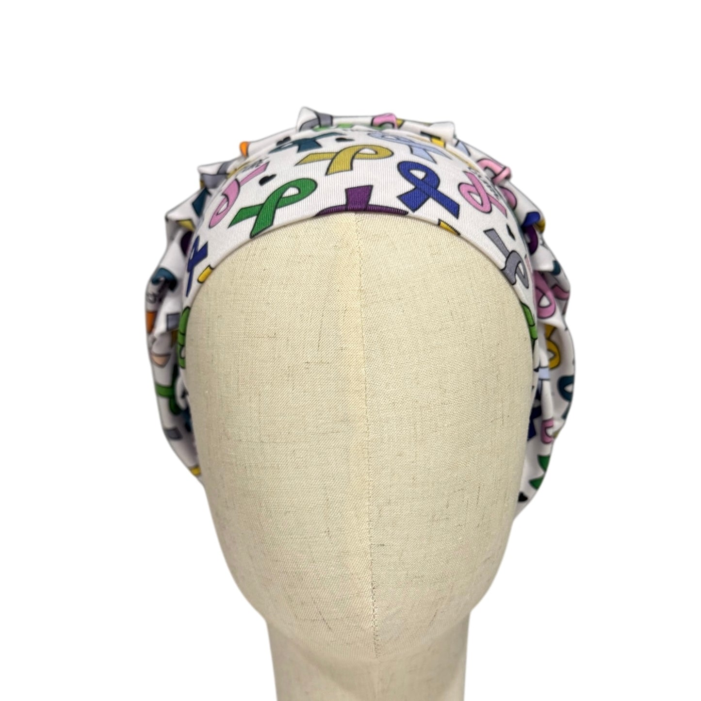 Ribbon Cancer Awareness Scrub Cap