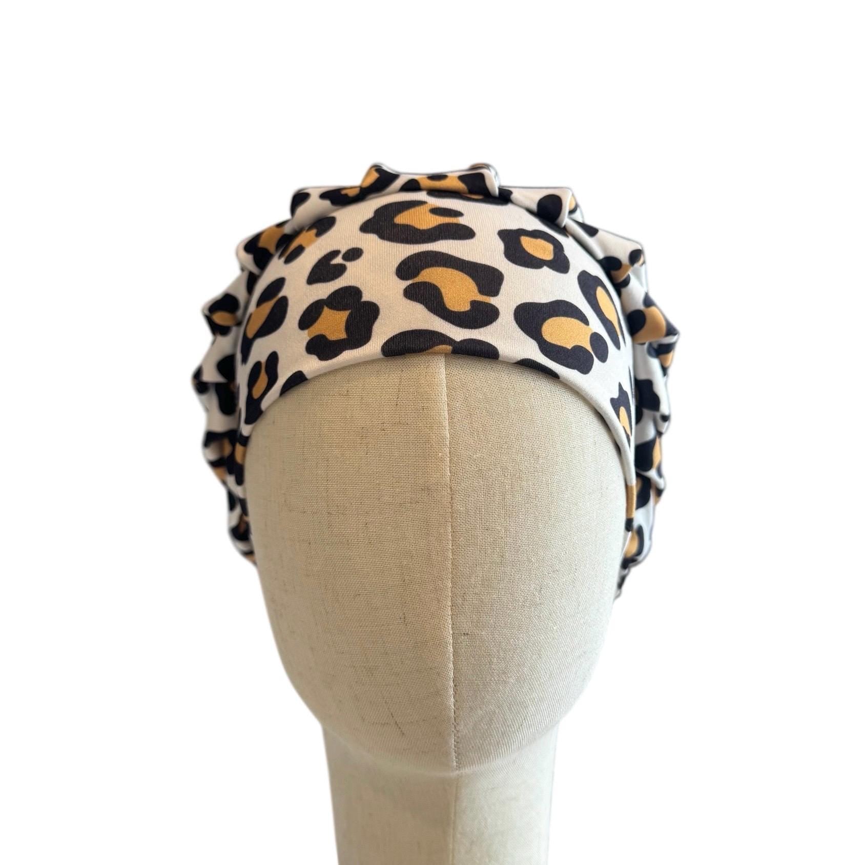 Jaguar Scrub Cap Hat, Soft Stretchy Headband Style Euro Cap, OR Hat
