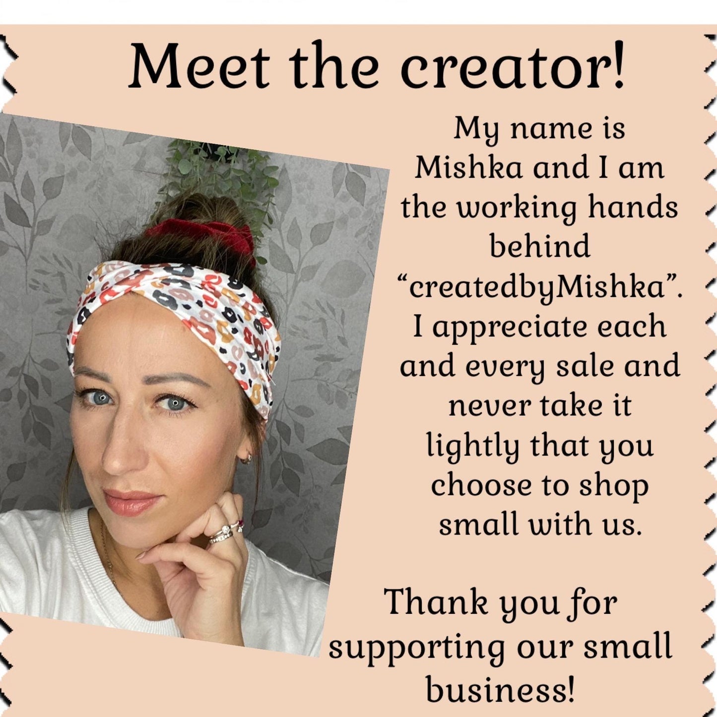 Navy Floral Twist Headband, Stretchy Soft Headband