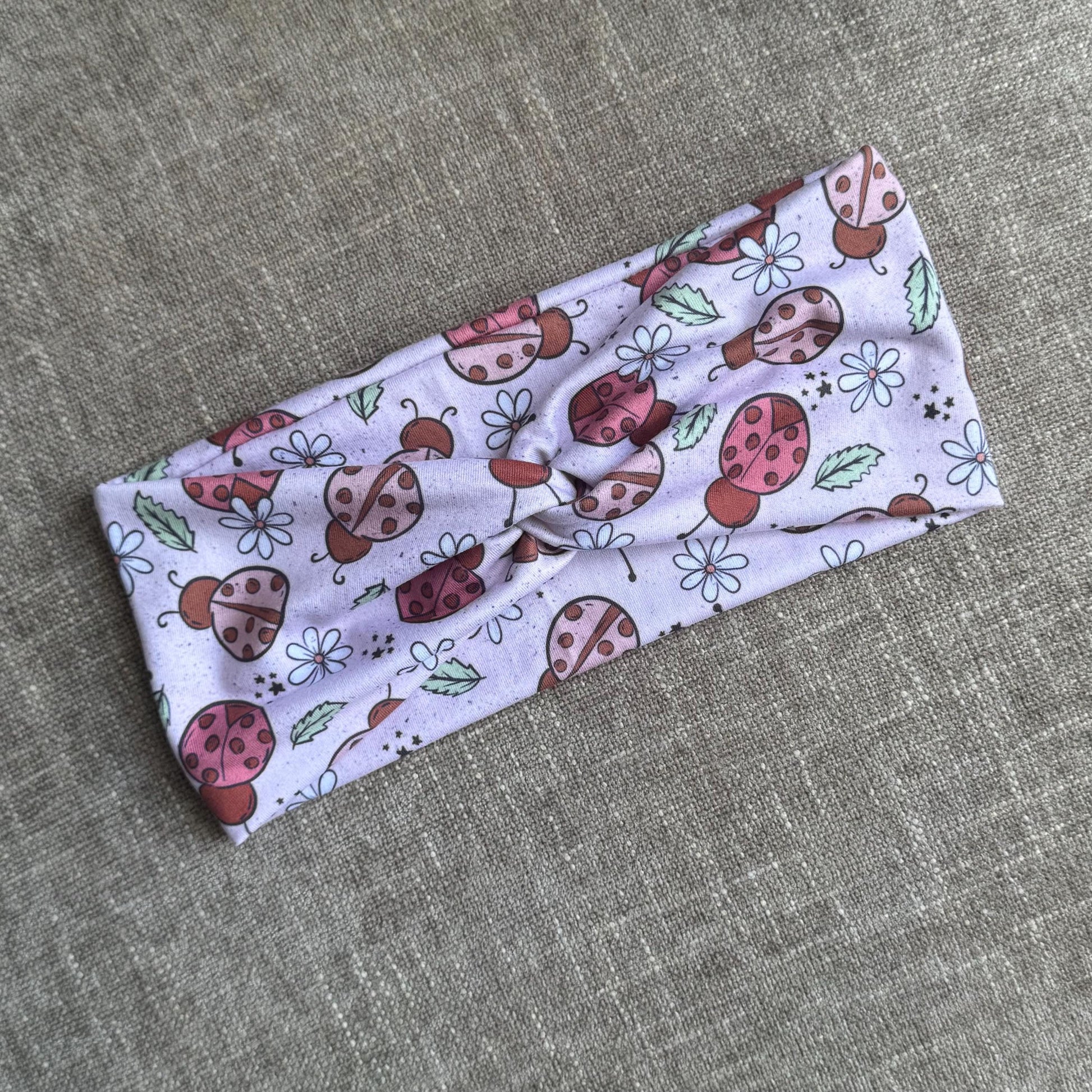 Ladybug Twist Headband, Stretchy Soft Headband