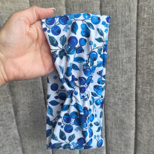 Blueberry Twist Headband, Stretchy Soft Headband