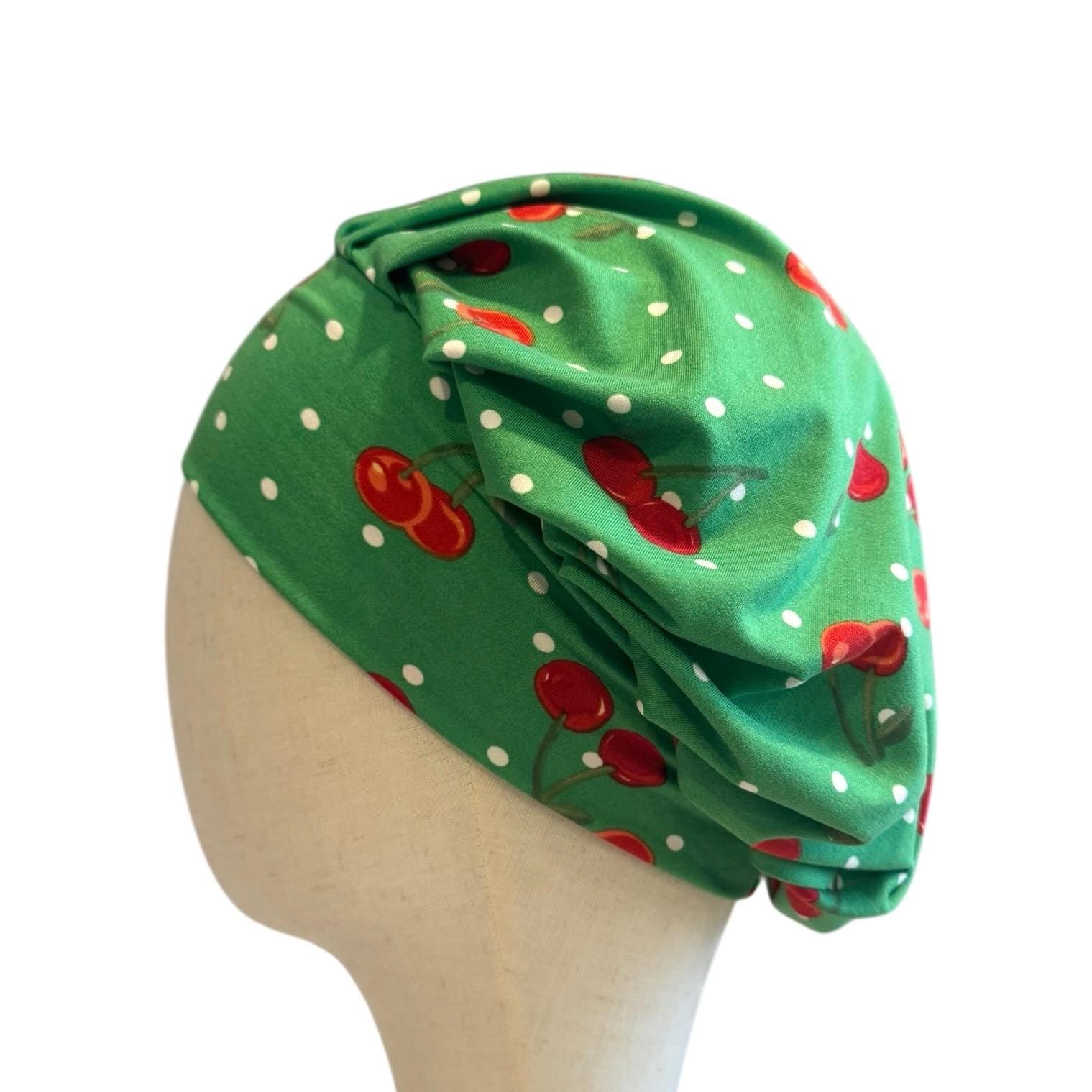 Apples Scrub Cap Hat, Soft Stretchy Headband Style Euro Cap, OR Hat
