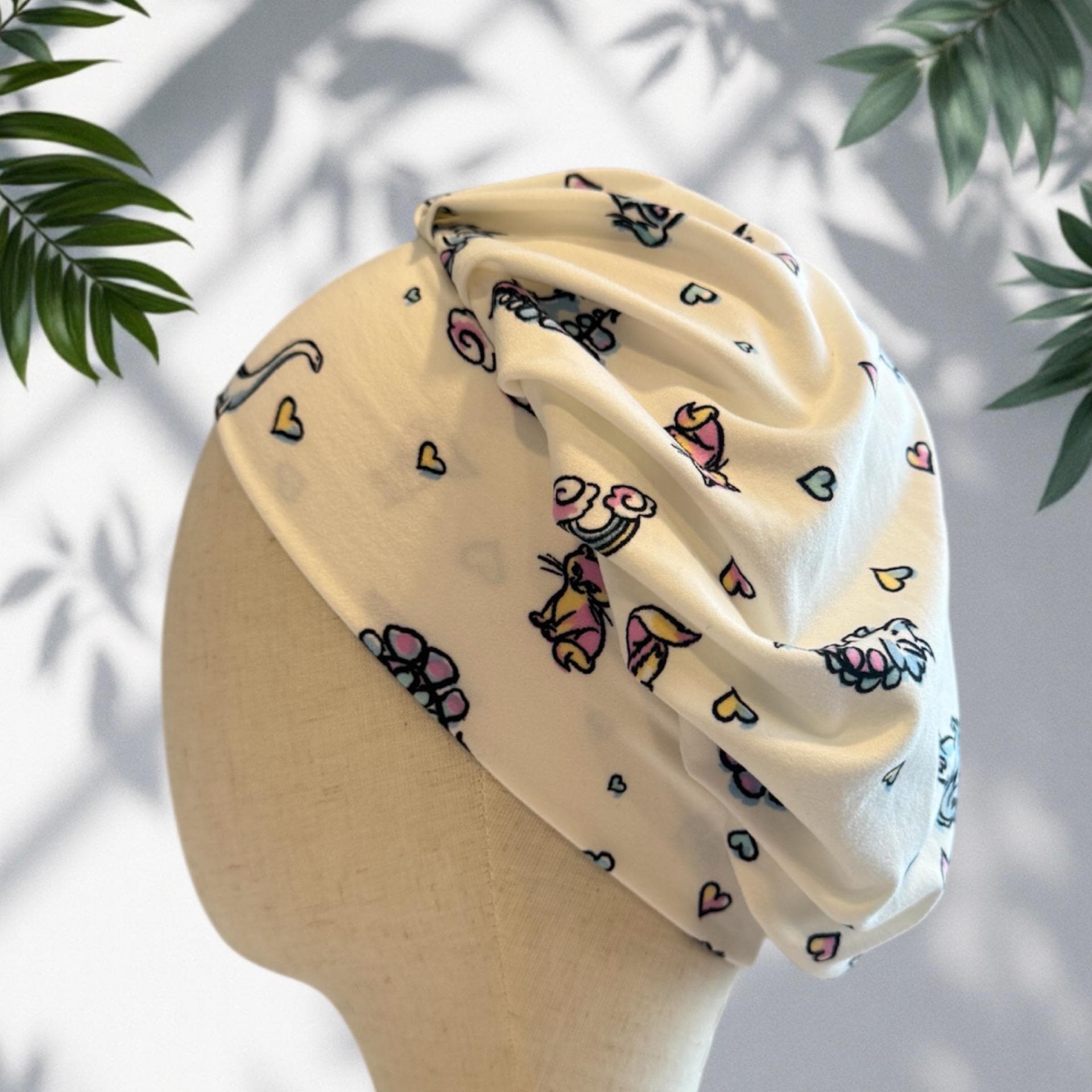 Dino, Unicorn, Cat Scrub Cap Hat, Soft Stretchy Headband Style Euro Cap, OR Hat