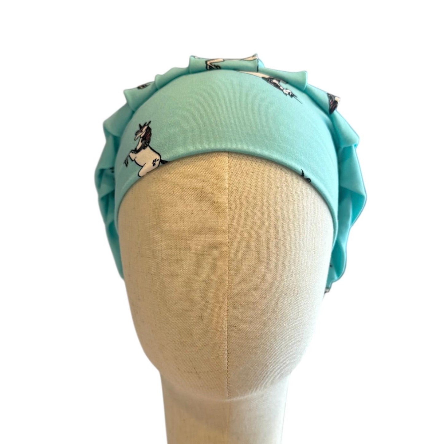 Mine Unicorn Scrub Cap Hat, Soft Stretchy Headband Style Euro Cap, OR Hat