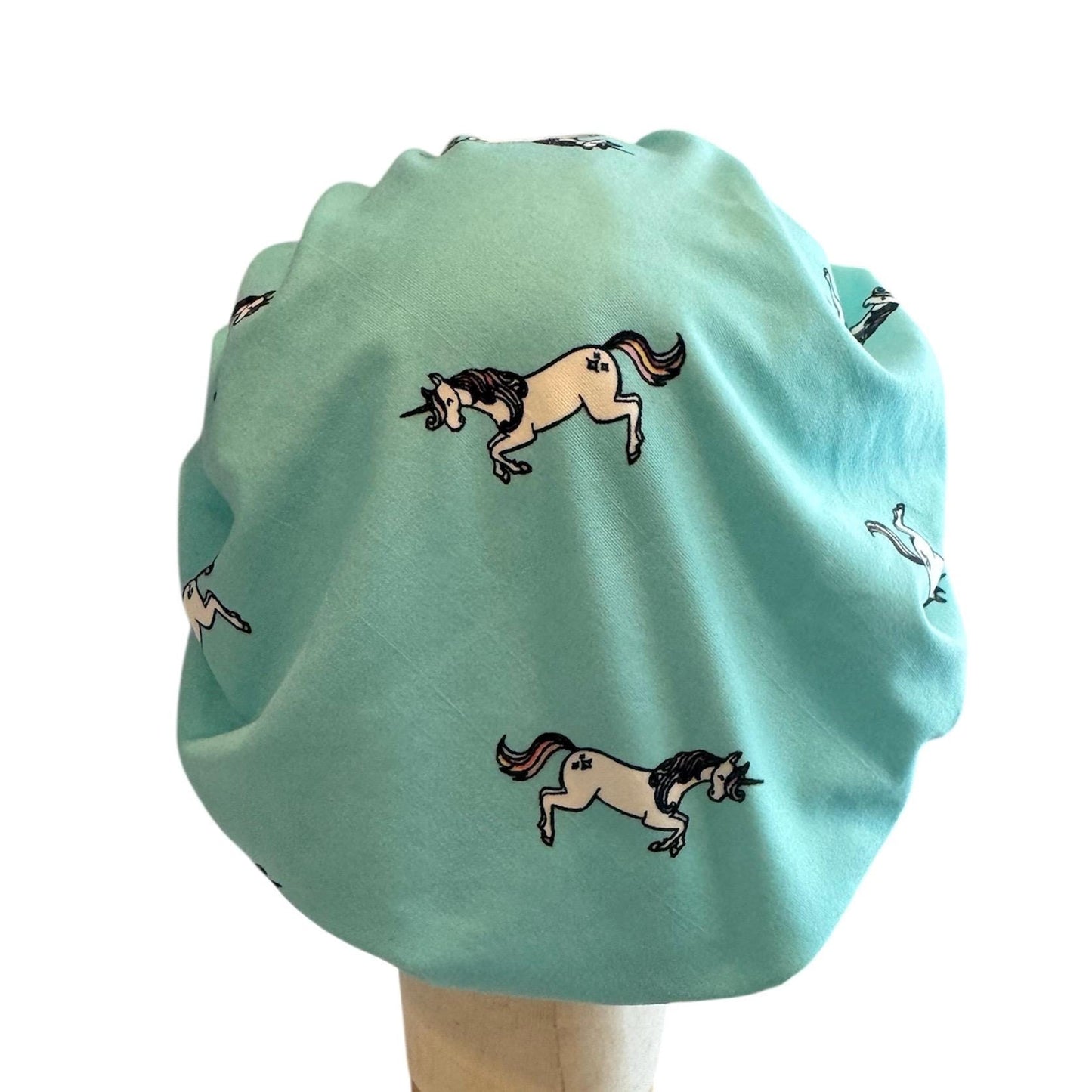 Mine Unicorn Scrub Cap Hat, Soft Stretchy Headband Style Euro Cap, OR Hat