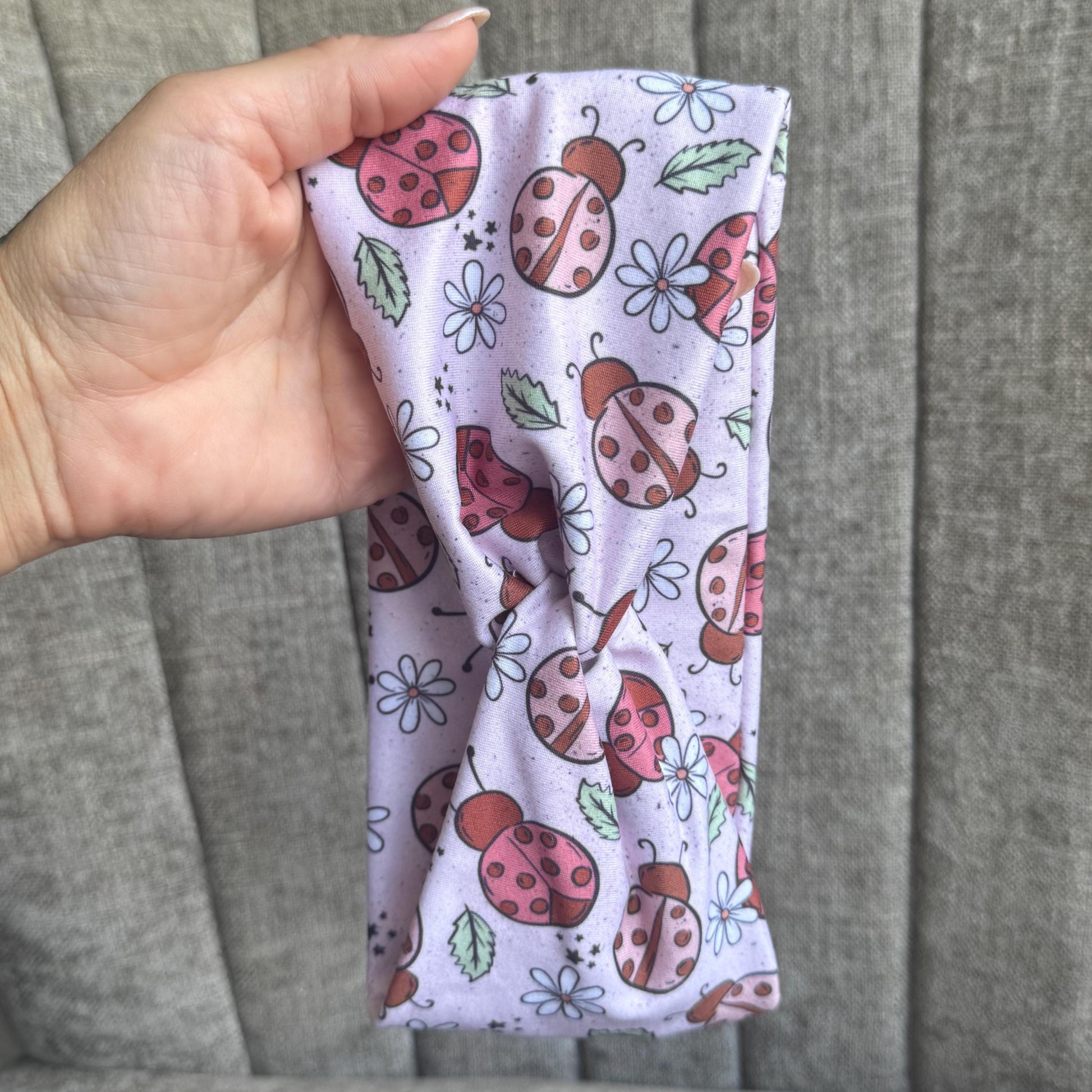 Ladybug Twist Headband, Stretchy Soft Headband