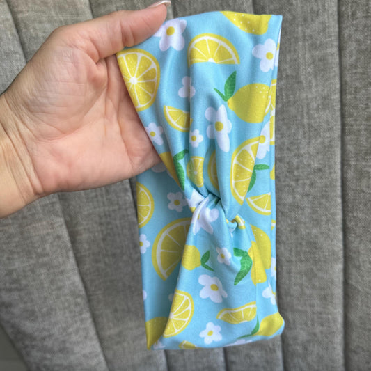 Lemon Twist Headband, Stretchy Soft Headband
