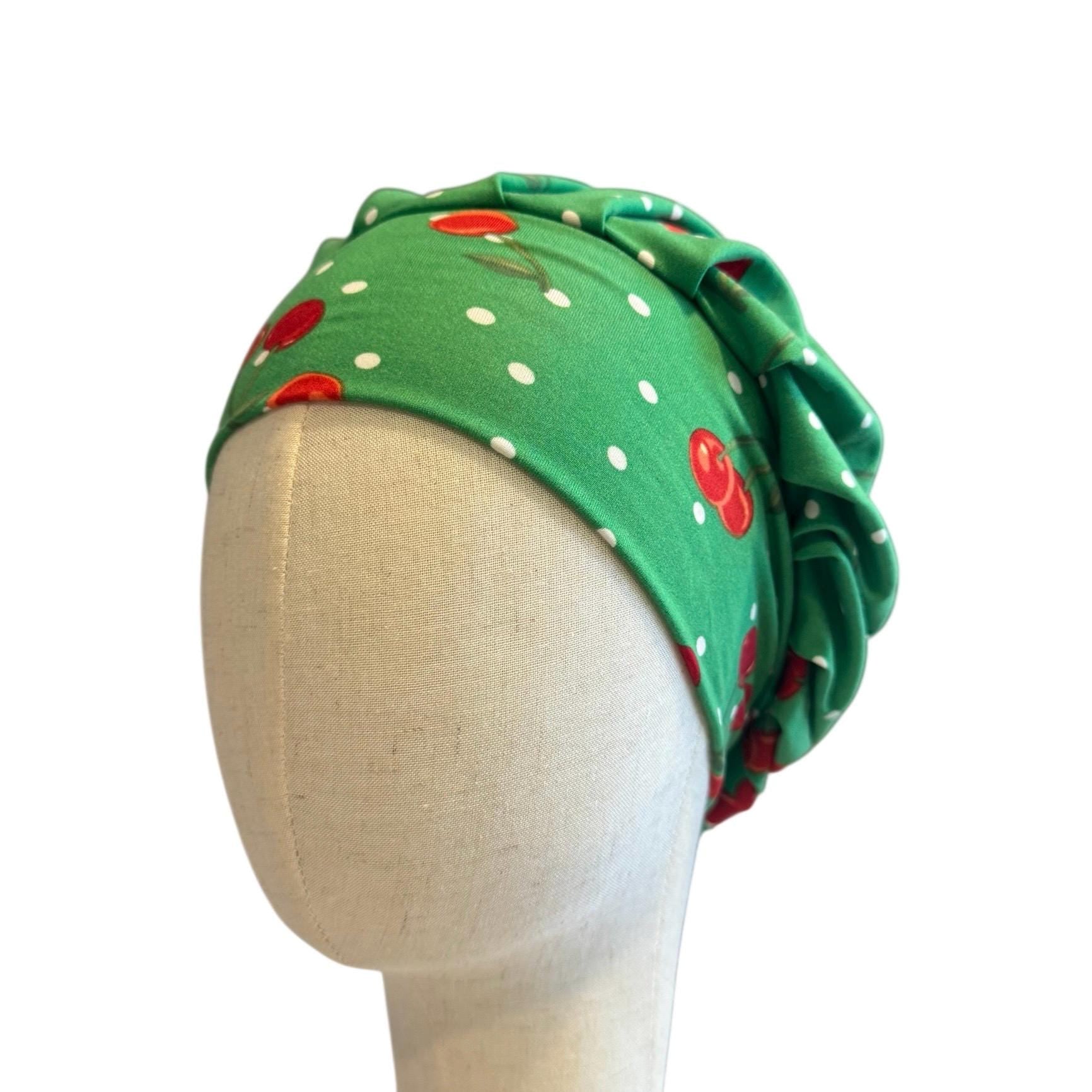 Apples Scrub Cap Hat, Soft Stretchy Headband Style Euro Cap, OR Hat