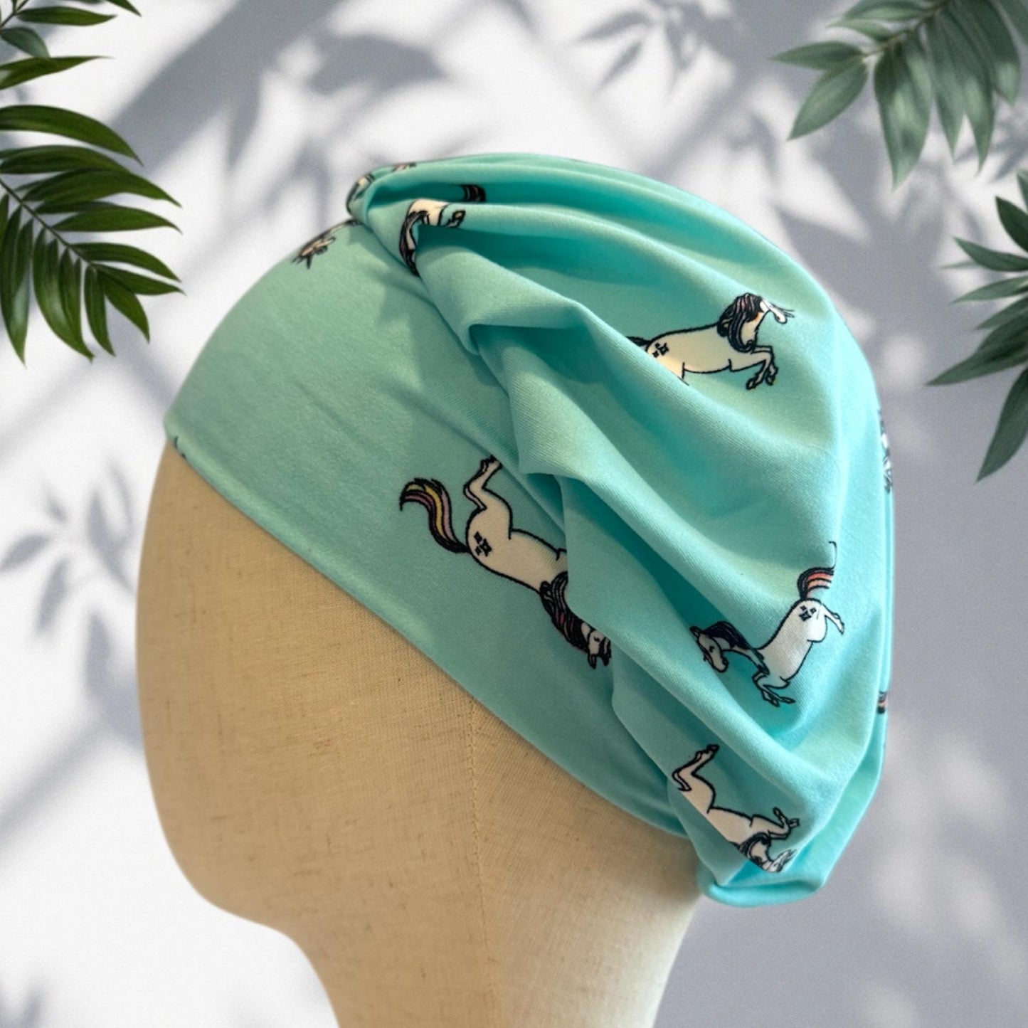 Mine Unicorn Scrub Cap Hat, Soft Stretchy Headband Style Euro Cap, OR Hat