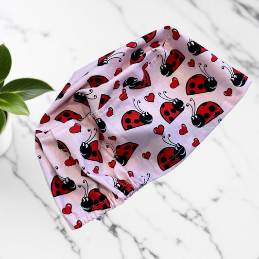 Ladybug Euro Scrub Cap, Surgical Scrub Cap