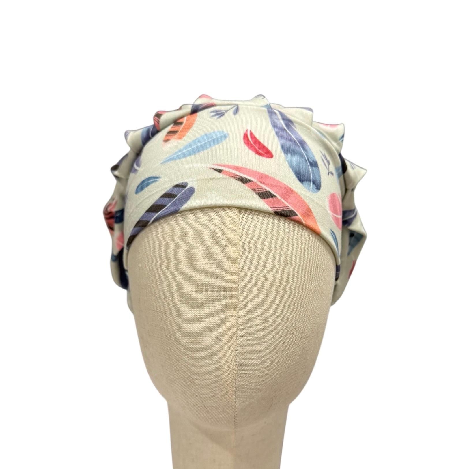 Colorful Feather Scrub Cap – A Fun & Stylish Bouffant Hat for Nurses and Healthcare Heroes