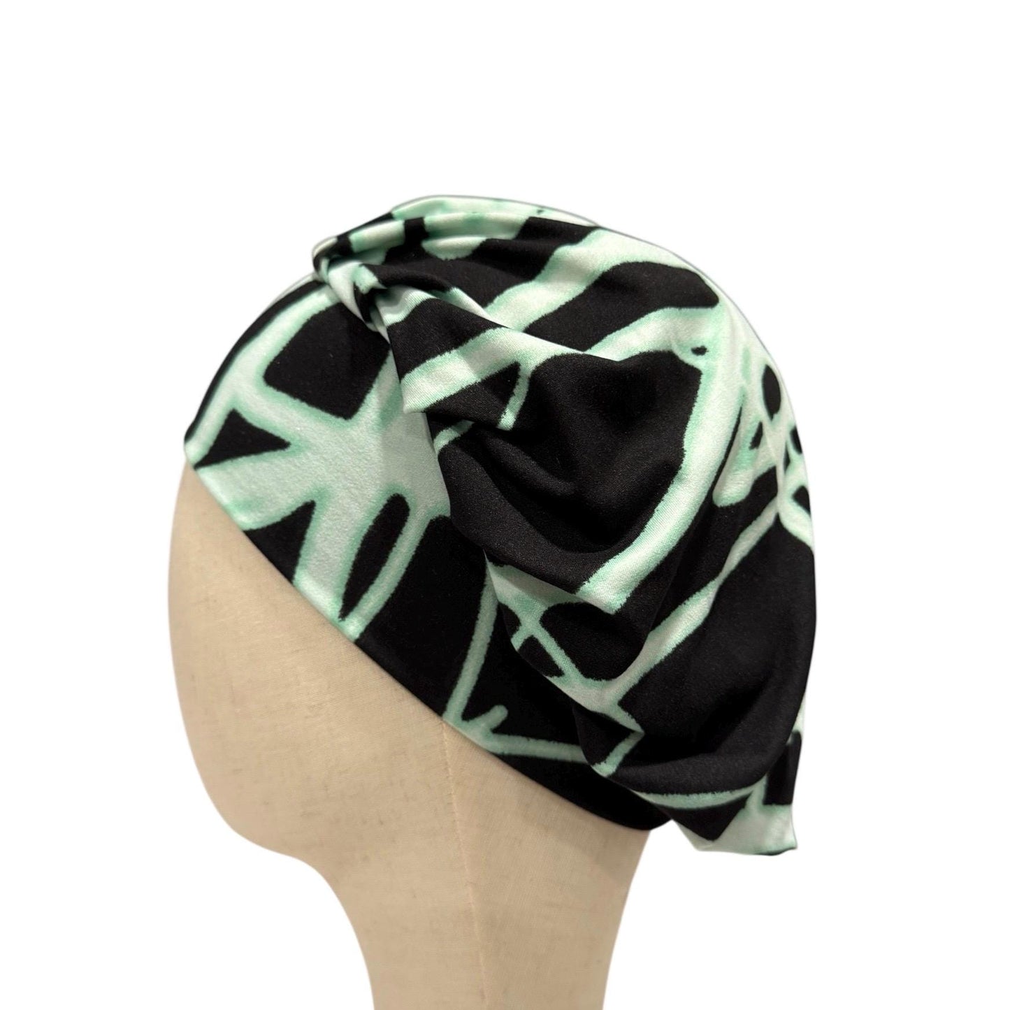 Spiderweb Bouffant Scrub Cap | Neon Green & Black Halloween Surgical Cap | Spooky Nurse Hat, Doctor, Dentist, Vet Gift