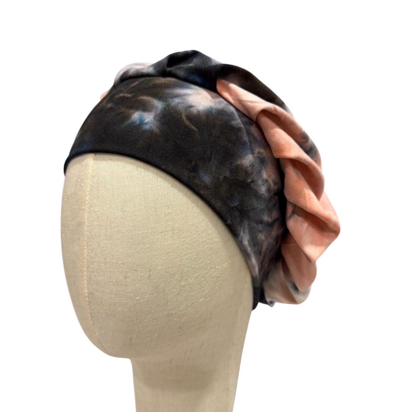 Tie Dye Scrub Cap – Handmade Bouffant Surgical Hat, Nurse Cap with Pastel & Dark Tones