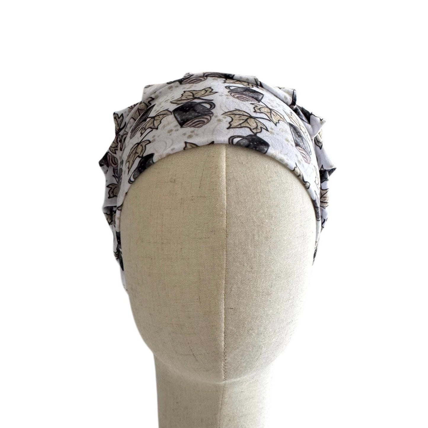 Autumn Coffee Scrub Cap | Fall Leaves Surgical Hat | Cozy Latte Nurse Cap | Handmade Bouffant Medical Headwear | createdbymishka