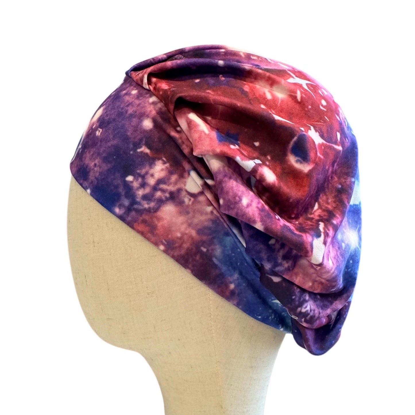 Galaxy Scrub Cap, Bouffant Stretch Scrub Hat, Space Surgical Cap