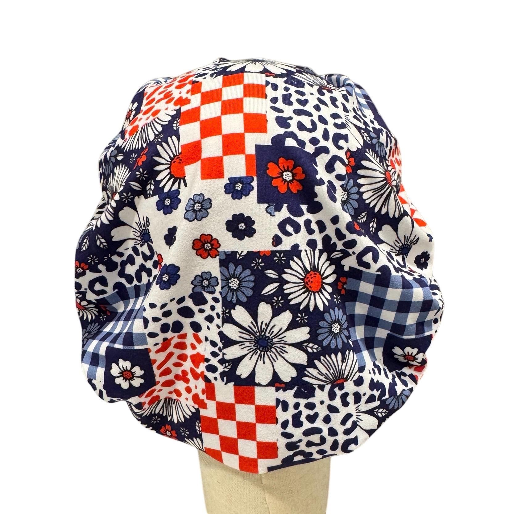 Patriotic Bouffant Scrub Cap