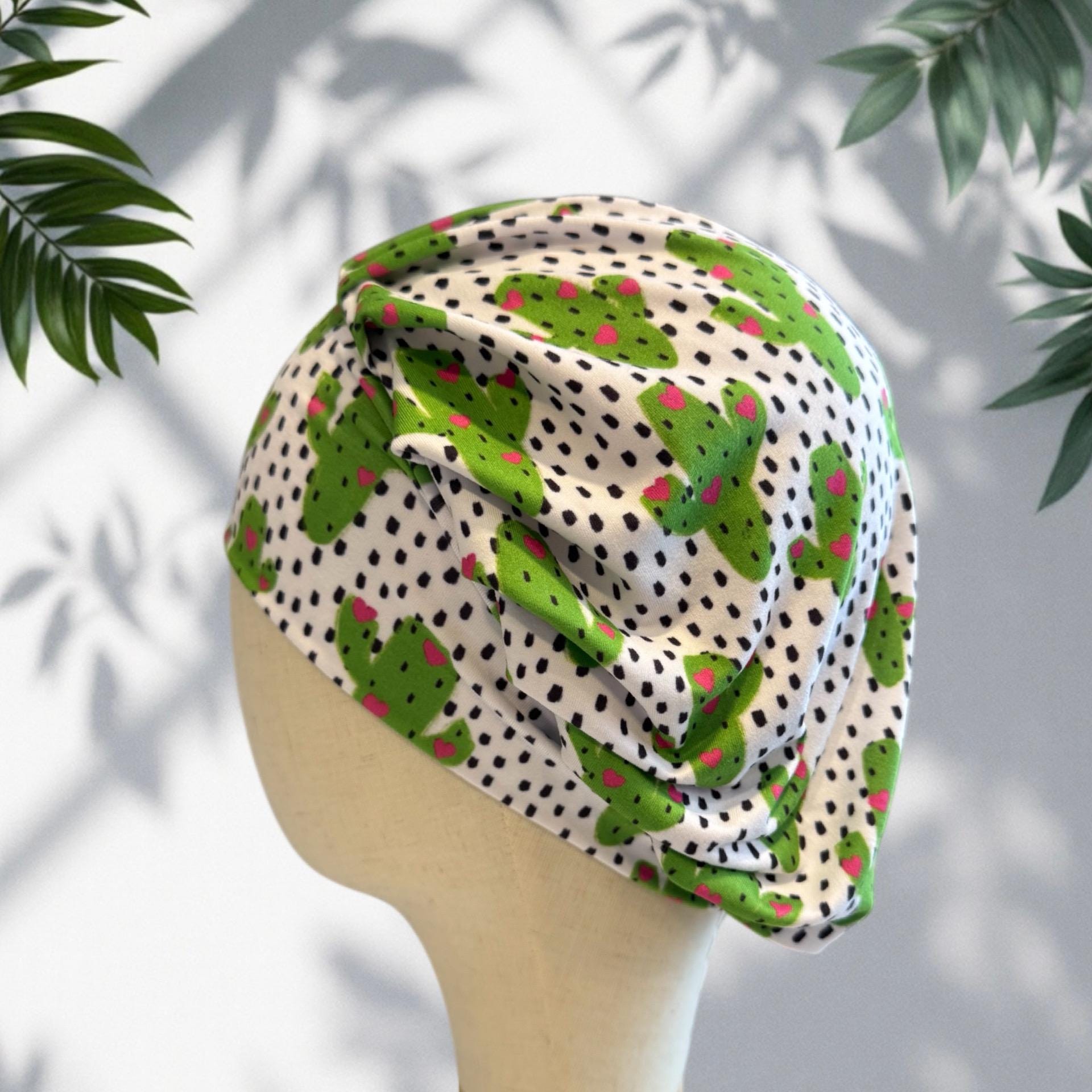 Cactus Scrub Cap, Bouffant Stretch Scrub Hat