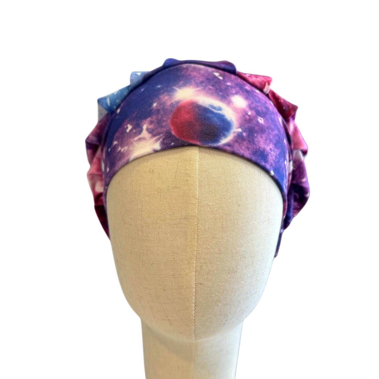 Galaxy Scrub Cap, Bouffant Stretch Scrub Hat, Space Surgical Cap
