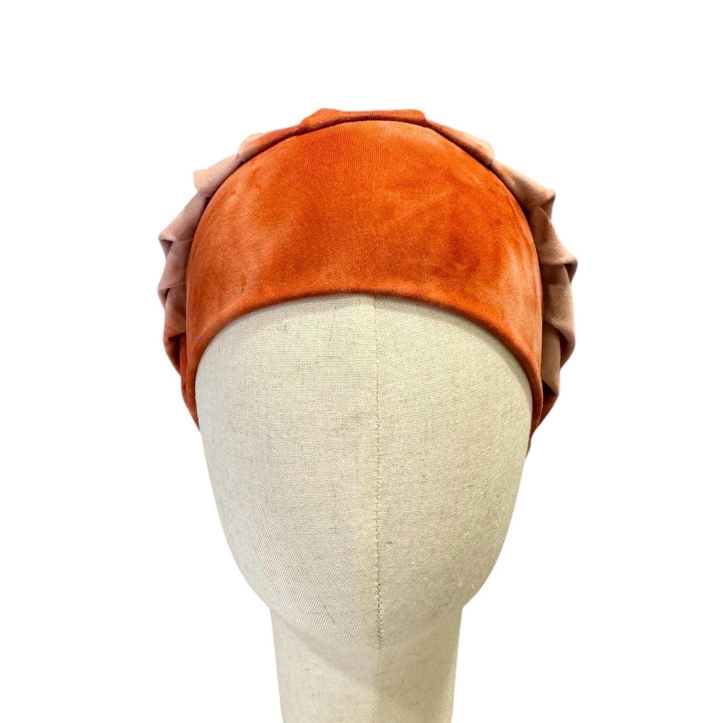 Rust Tie Dye Bouffant Scrub Cap | Ponytail Surgical Hat