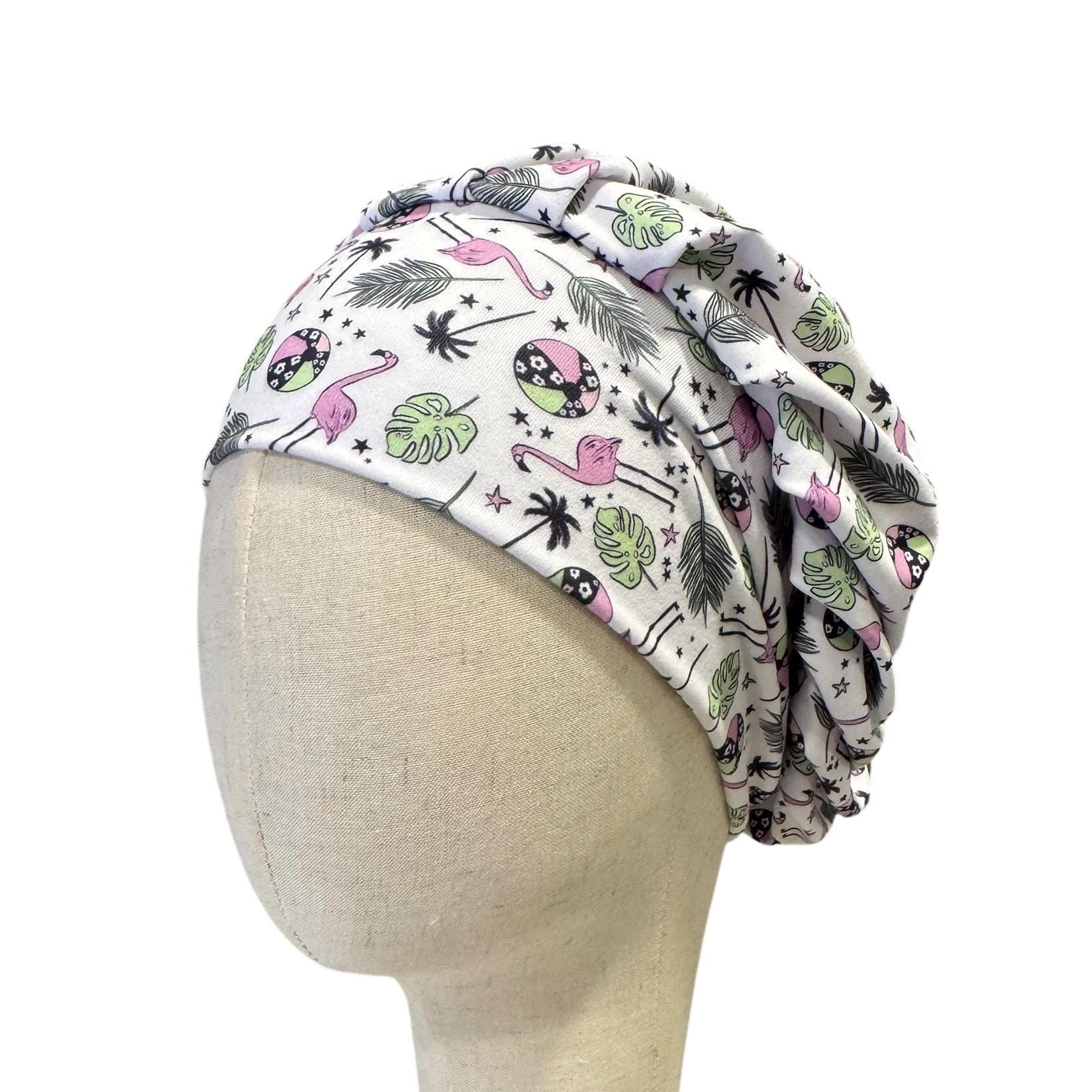 Pink Flamingo Scrub Cap | Tropical Print Surgical Hat