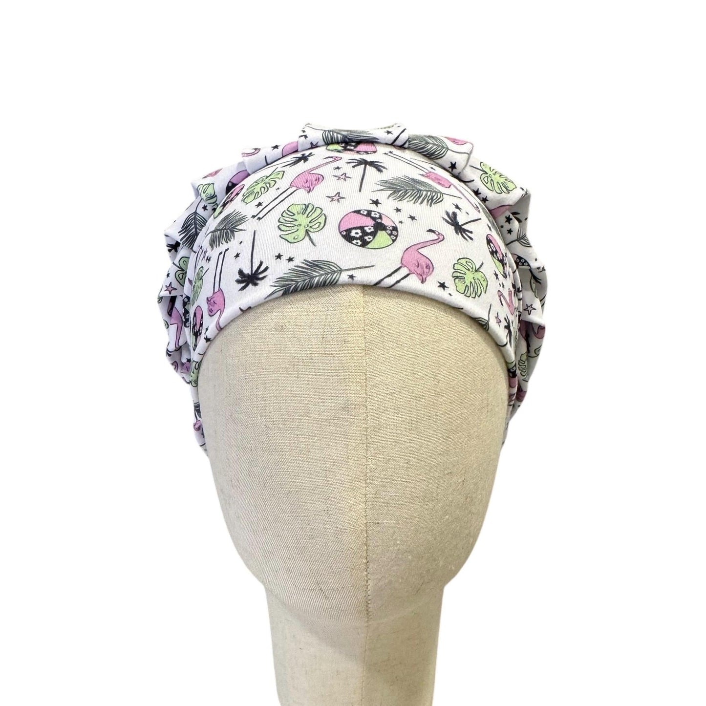 Pink Flamingo Scrub Cap | Tropical Print Surgical Hat