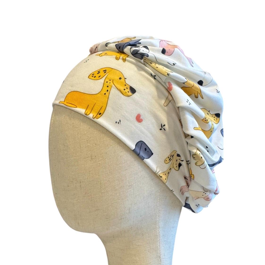 Dog Print Bouffant Scrub Cap | Cute Puppy Surgical Cap | Nurse Hat/ Veterinary Scrub Cap