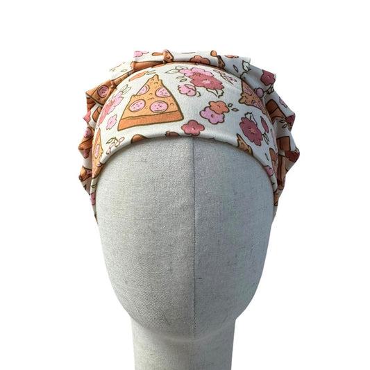 Pizza Scrub Cap Bouffant, Funny Nurse Cap, Food Lover Surgical Hat