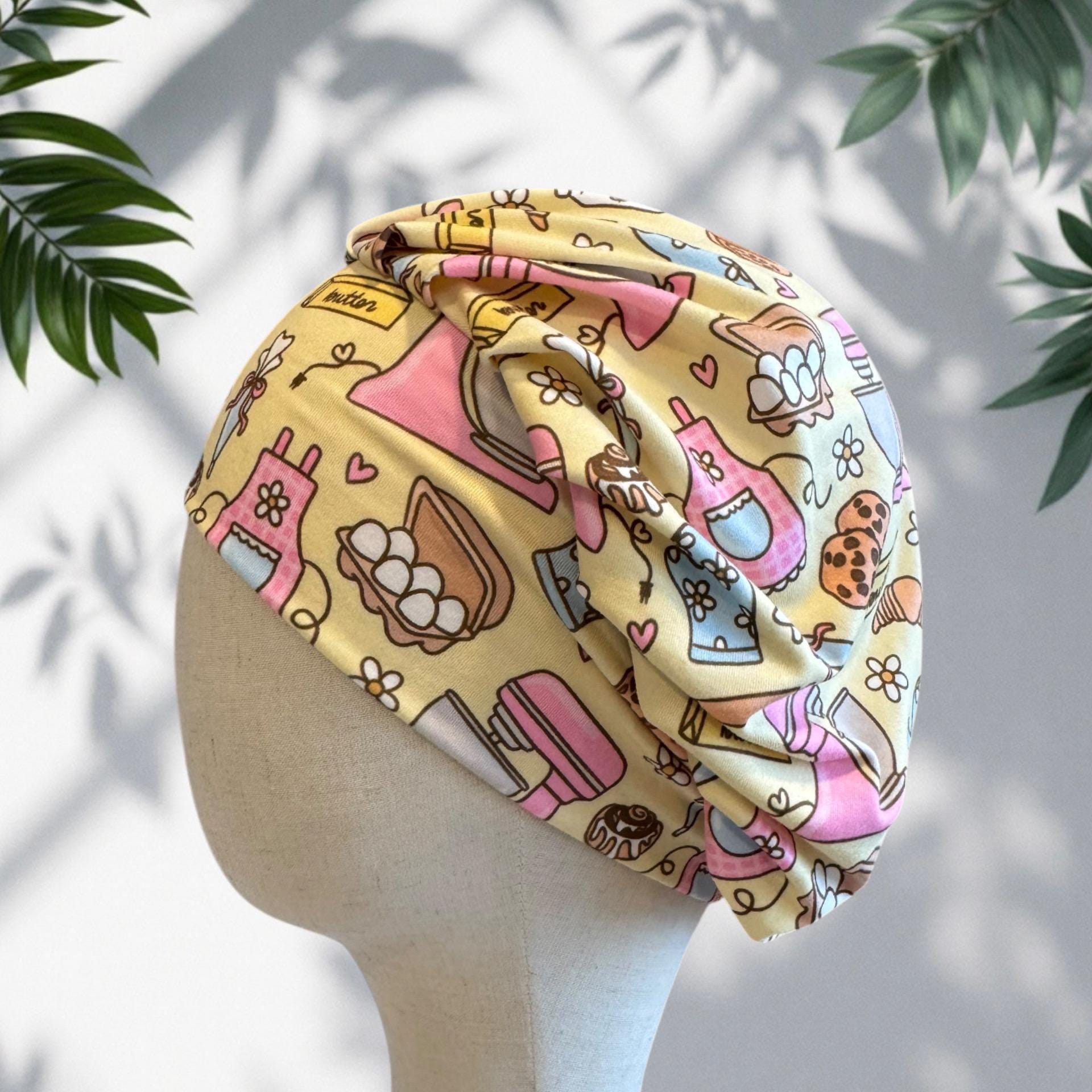Baking Scrub Cap Bouffant, Baking Nurse Surgical Cap, Kitchen Lover Scrub Hat
