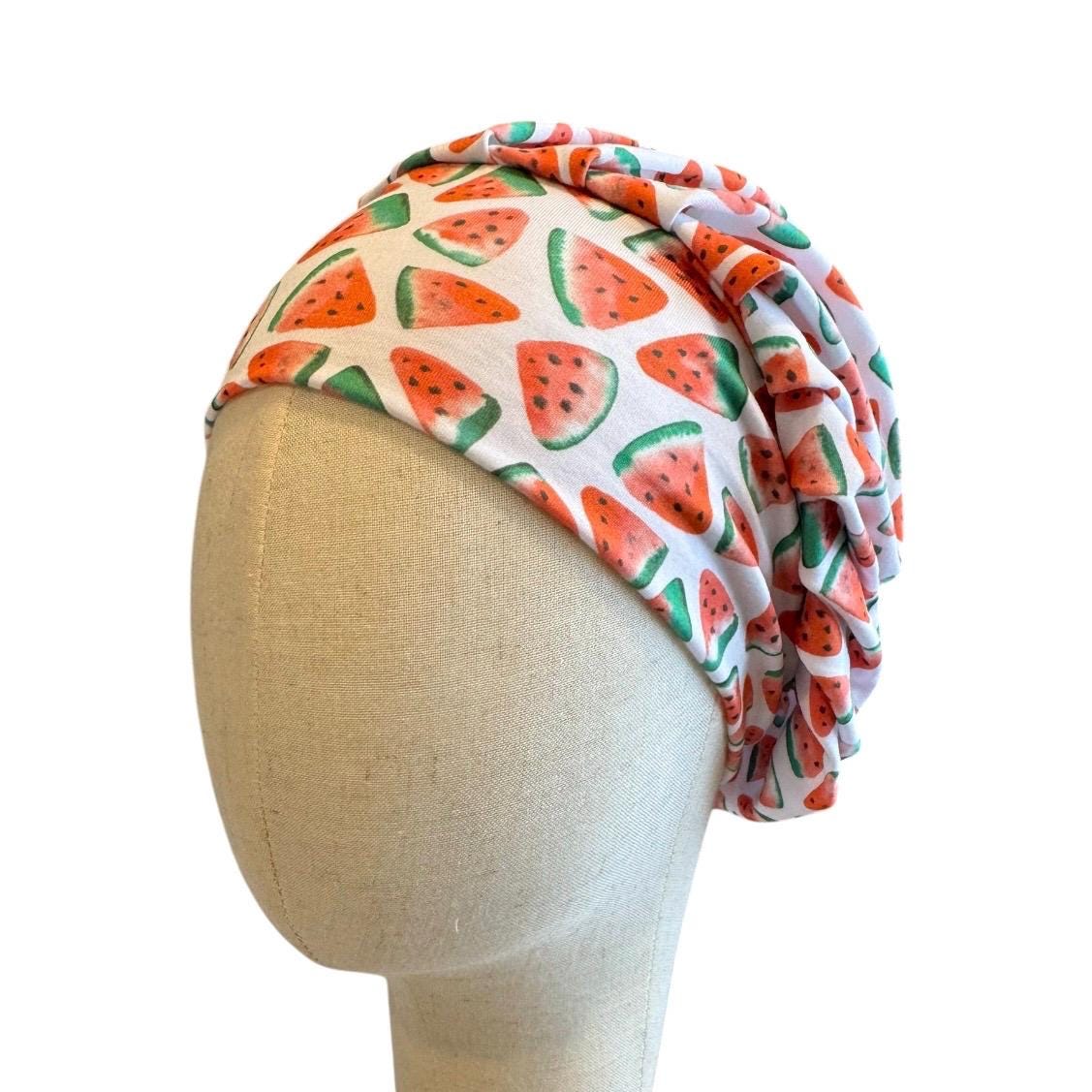 Watermelon Bouffant Scrub Cap, Headband Style Scrub Cap