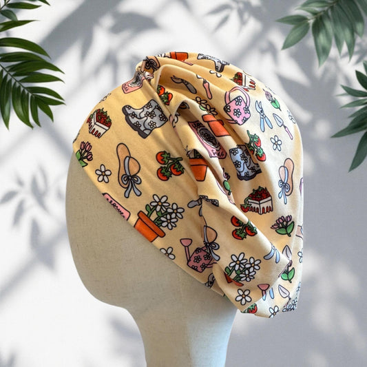 Gardening Bouffant Scrub Cap, Headband Style Scrub Cap