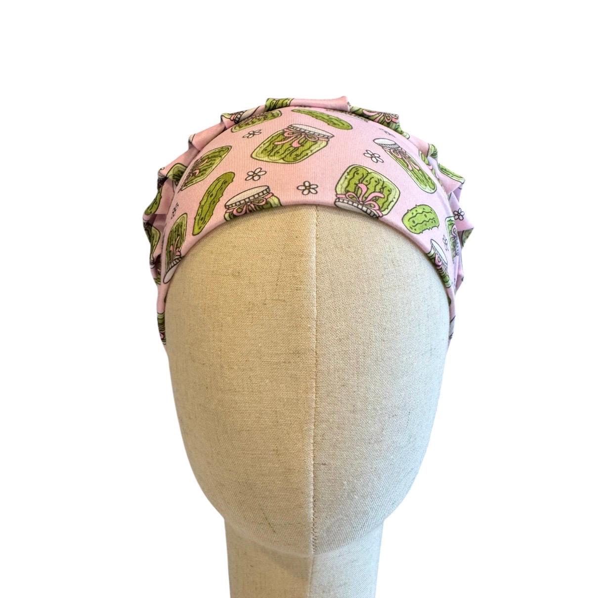 Pickles Bouffant Scrub Cap, Headband Style Scrub Cap, Funny Scrub Cap