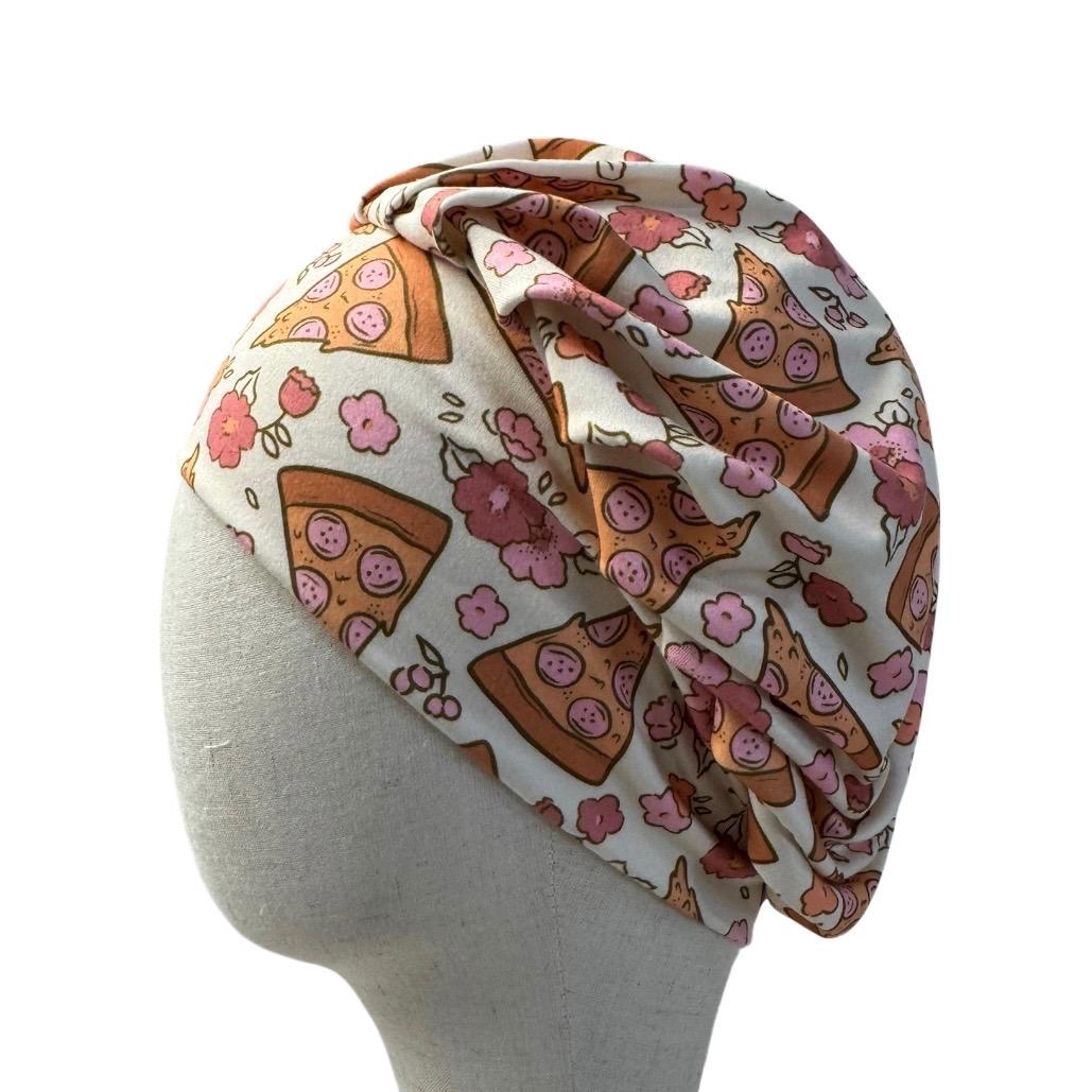 Pizza Scrub Cap Bouffant, Funny Nurse Cap, Food Lover Surgical Hat