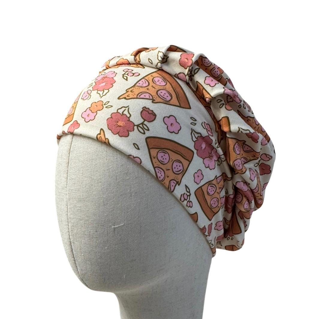 Pizza Scrub Cap Bouffant, Funny Nurse Cap, Food Lover Surgical Hat