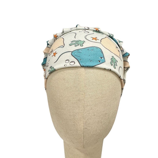 Stingray Bouffant Scrub Cap, Headband Style Surgical Hat
