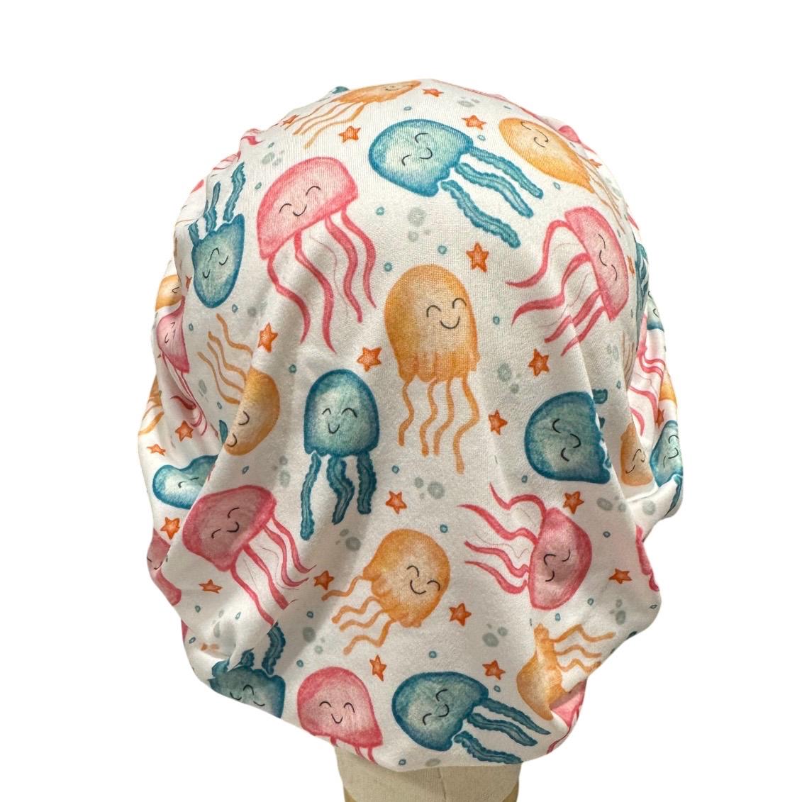 Jellyfish Bouffant Scrub Cap, Headband Style Surgical Hat