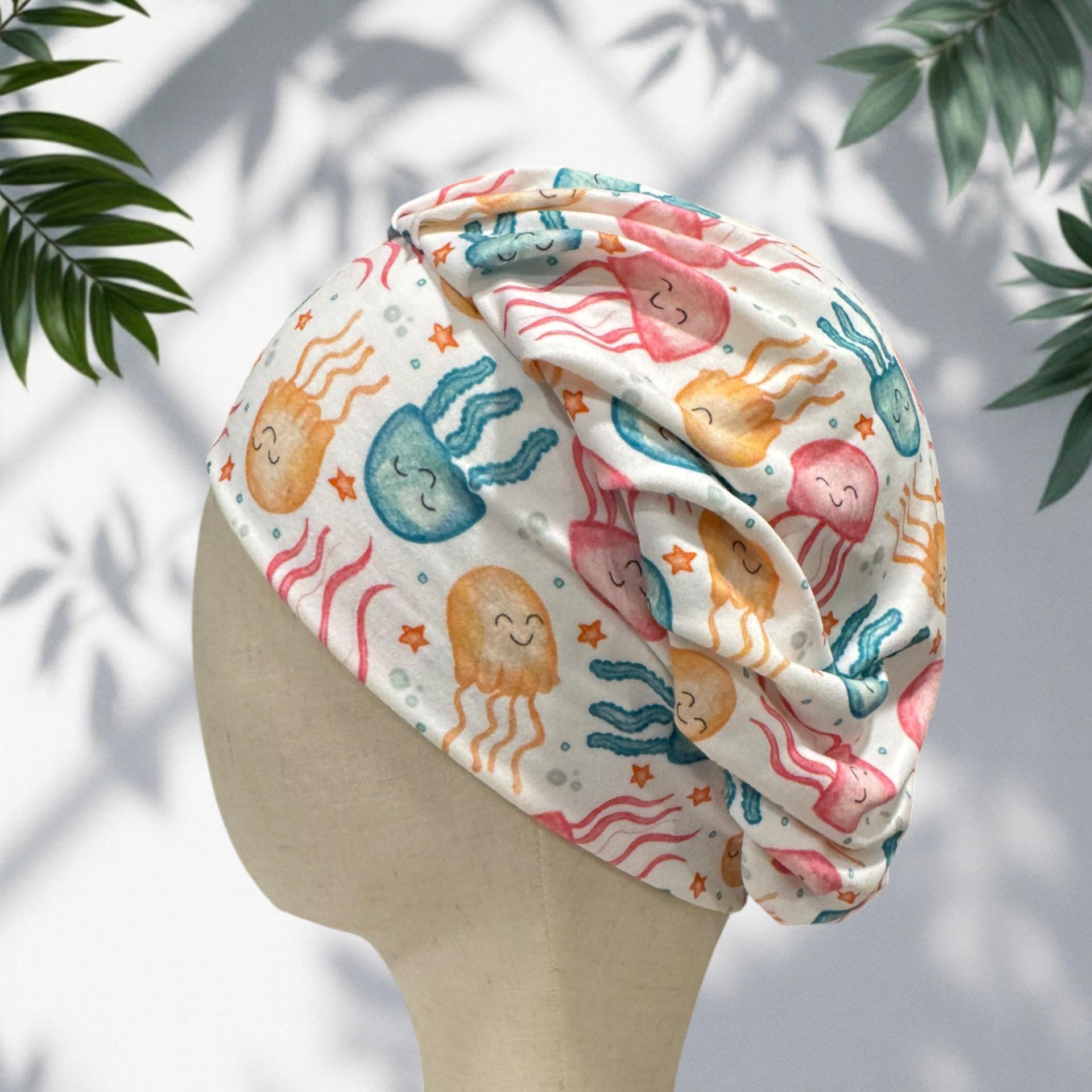 Jellyfish Bouffant Scrub Cap, Headband Style Surgical Hat