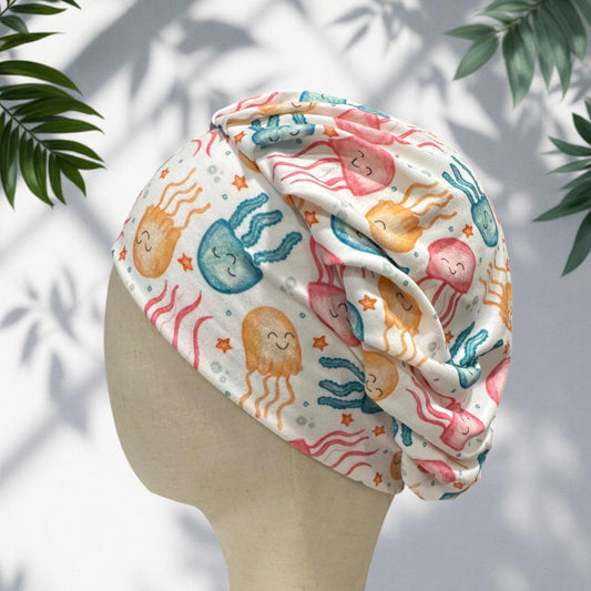 Jellyfish Bouffant Scrub Cap, Headband Style Surgical Hat