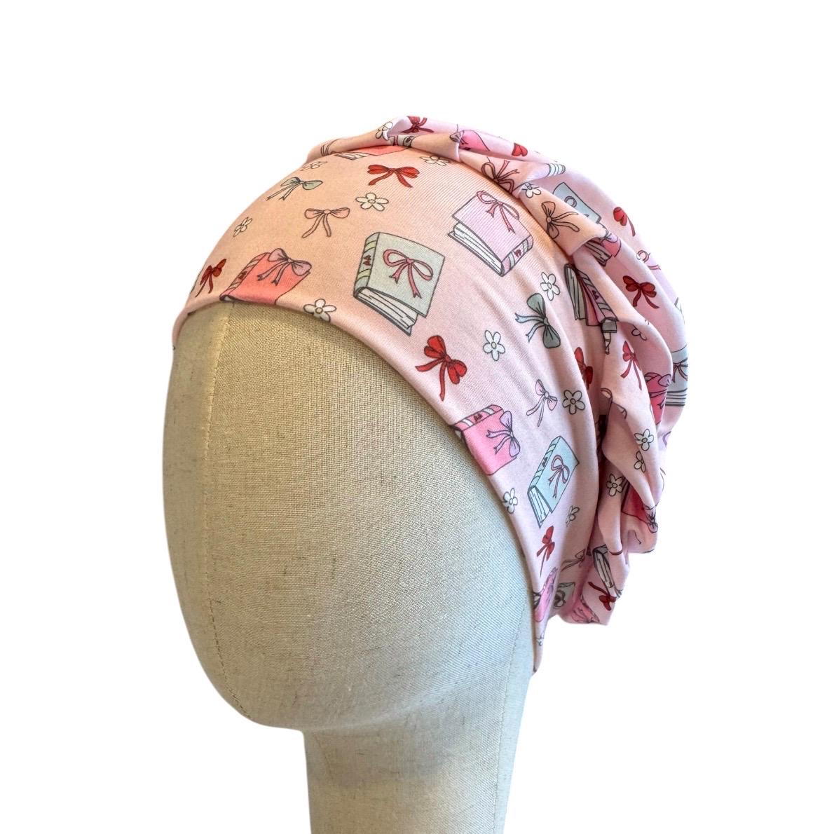 Book Lover Scrub Cap Bouffant, Reading Nurse Surgical Cap, Headband Style