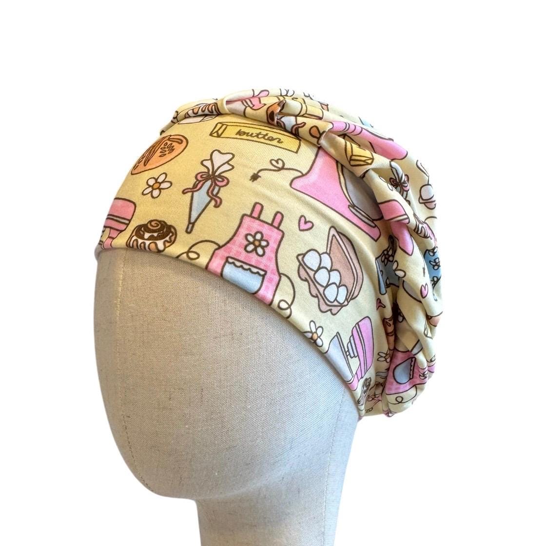 Baking Scrub Cap Bouffant, Baking Nurse Surgical Cap, Kitchen Lover Scrub Hat