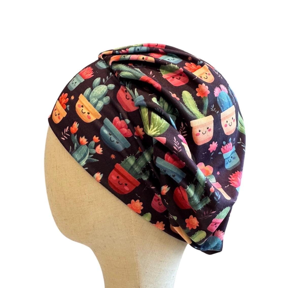 Succulent Bouffant Scrub Cap, Headband Style Scrub Cap