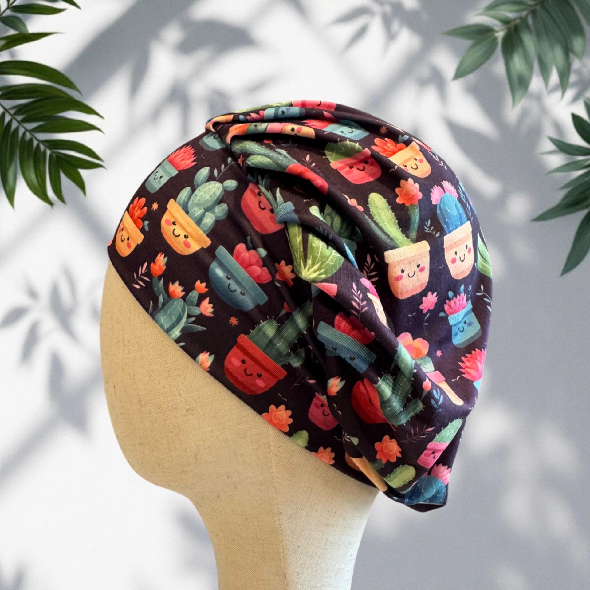 Succulent Bouffant Scrub Cap, Headband Style Scrub Cap