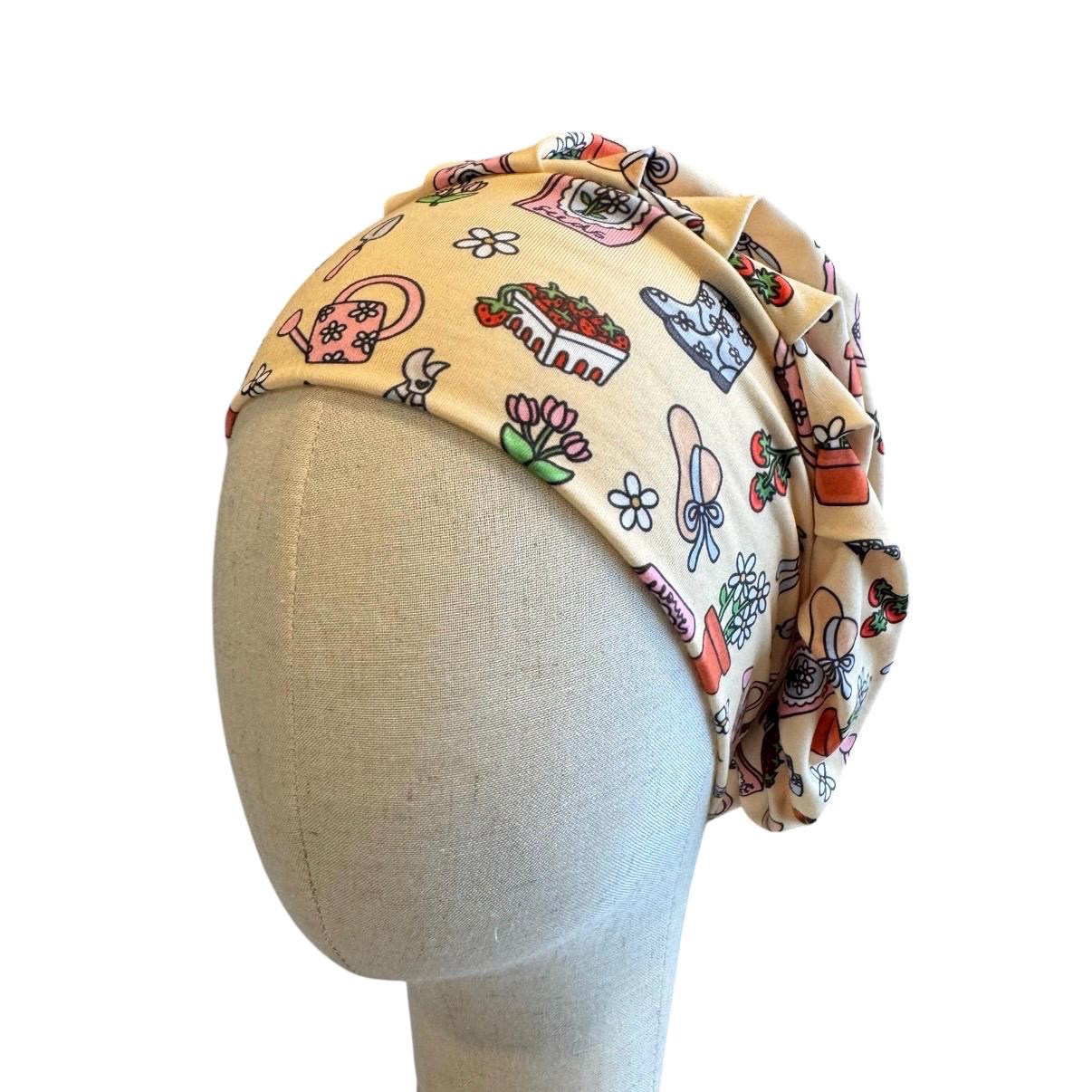 Gardening Bouffant Scrub Cap, Headband Style Scrub Cap