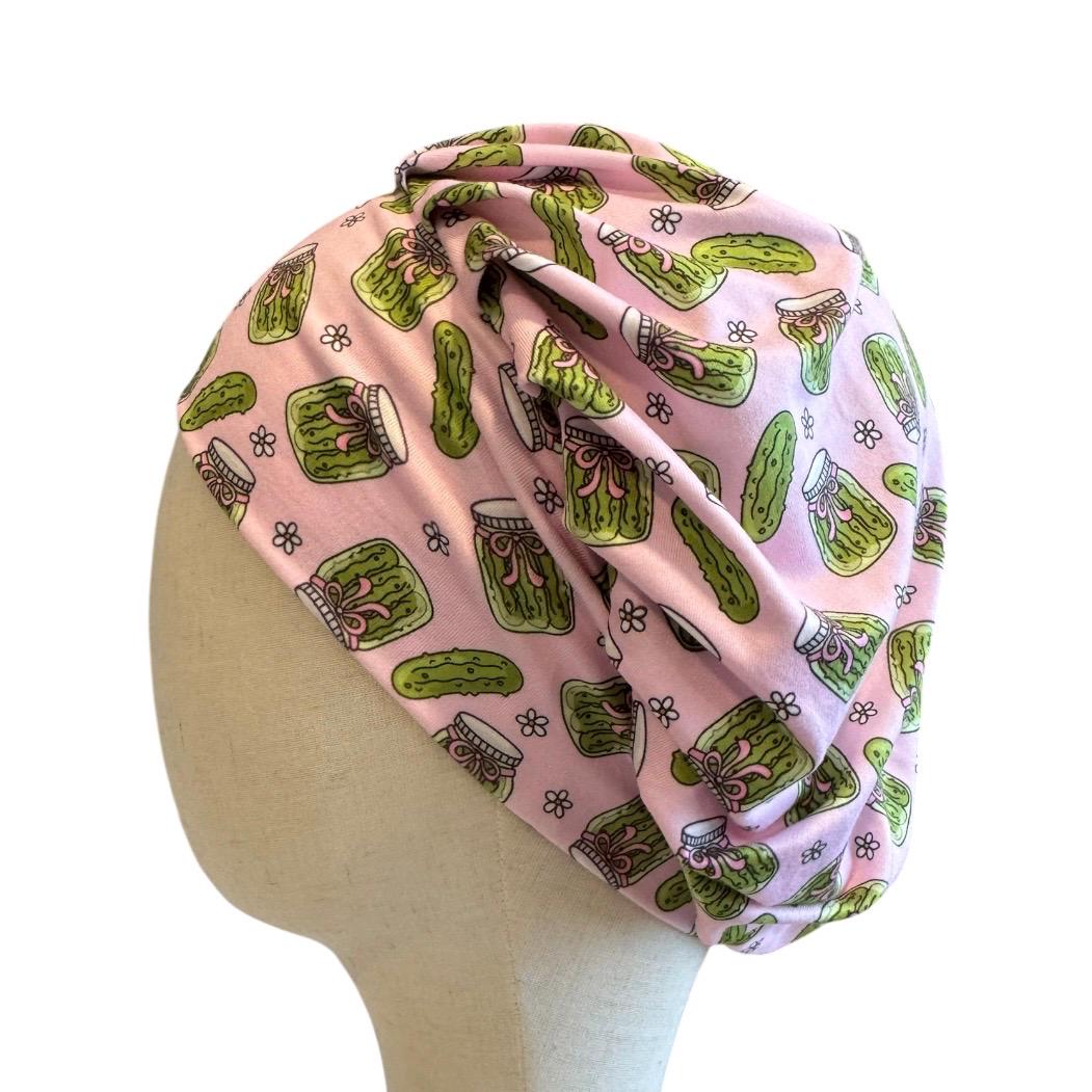 Pickles Bouffant Scrub Cap, Headband Style Scrub Cap, Funny Scrub Cap
