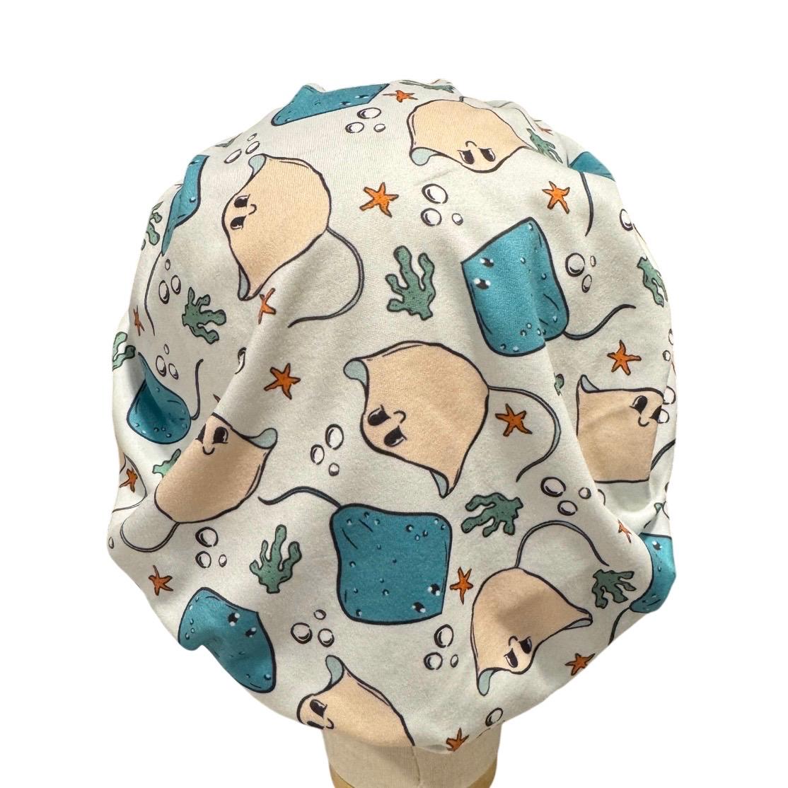 Stingray Bouffant Scrub Cap, Headband Style Surgical Hat